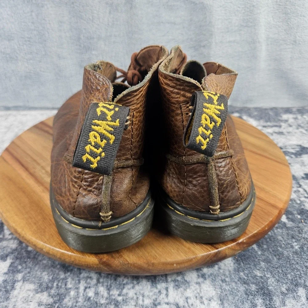 Dr Martens Boots Mens 12 Brown Leather Ember Chukka Ankle Lace Up Casual Shoes